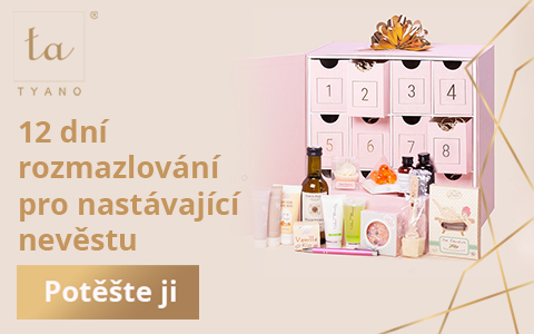 růžový box s 12 šuplíky a luxusními produkty